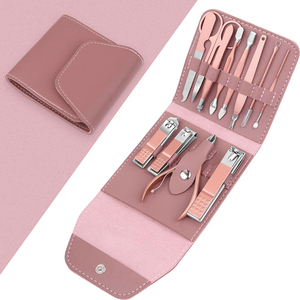 12 Pcs Professional Manicure Pedicure <b>Kit</b> Stainless Steel <b>Nail</b> Clippers Tools High Quality Customizable Women Grooming Set - Product Image 1