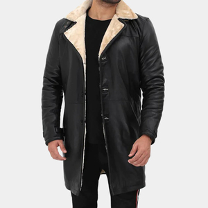 Wholesale Men Fur Leather Coat High Quality <b>Winter</b> <b>Jacket</b> Custom Logo ODM Supplier 2026 - Product Image 1
