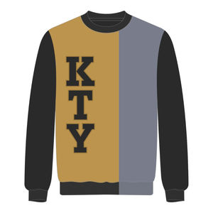 Pull tricoté premium Divine Nine Greek Fraternity Alpha Gold 3 tons avec broderie chenille, style universitaire, vêtement de mode - Product Image 2