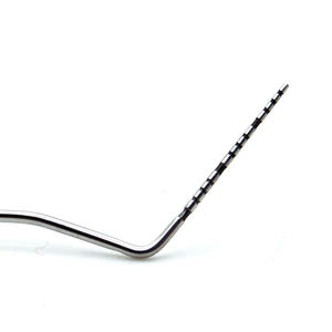 Sonde dentaire manuelle réutilisable en acier inoxydable, poignée ergonomique, couleur argent, marque privée, instrument dentaire en gros - Product Image 4