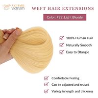 Trame de cheveux vierges blonds directement de l'usine vietnamienne tissage de cheveux humains bruts 613 faisceaux Styles de cheveux Style droit