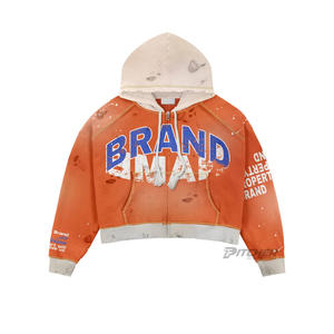 Sweat à capuche unisexe en coton épais, coupe ample, style streetwear, avec logo personnalisé imprimé numériquement et brodé - Collection Hiver - Product Image 6