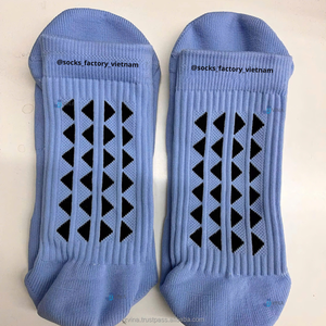 JZVINA Custom Logo Crew Football Soccer <b>Socks</b> Strong Grip Anti-Slip Breathable Mesh Durable Training Eco-Friendly <b>Moisture</b> - Product Image 3