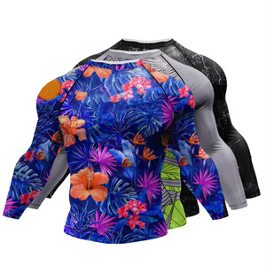 Maillot de compression à manches courtes personnalisé pour MMA, séchage rapide, pour la gym, l'entraînement et les sports - Product Image 2