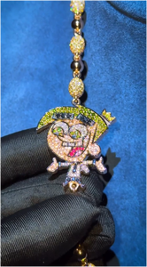 Pendentif Personnalisé Hip-Hop Bling Bling Luxe Unique avec Moissanite VVS et Chaîne, Tendance, Meilleure Vente, Promotion Exceptionnelle - Product Image 3