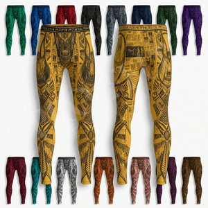 Leggings de compression haute performance OEM ODM, très élastiques, pour la course à pied, la gym, l'entraînement, le fitness, résistants, professionnels, personnalisés - Product Image 1