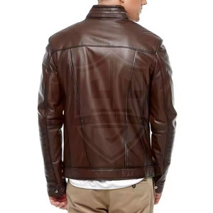 High Quality <b>Men</b> <b>Leather</b> <b>Jacket</b> Low MOQ <b>Men</b> <b>Leather</b> <b>Jacket</b> Winter New Arrival <b>Men</b> <b>Leather</b> <b>Jacket</b> - Product Image 3