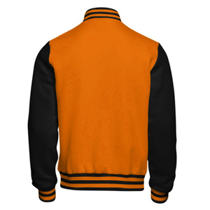 เสื้อแจ็คเก็ตแบบ Letterman สั่งทำพิเศษ ผ้าวูลผสม ทรงบอมเบอร์ ติดกระดุมแบบ Snap  คอเสื้อถักแบบริบ  สไตล์สตรีทแวร์  ชุดนักเรียน - Product Image 6
