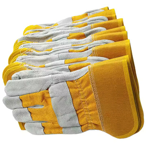 Gants de travail en cuir de qualité supérieure, prix imbattable, design personnalisé, respirants, antidérapants, imperméables, avec bracelet réglable - Product Image 6