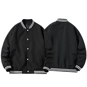 Chaqueta de Hombre al por Mayor, de Alta Calidad, con Cuerpo de Lana Transpirable, Tallas Grandes, Mangas Largas, Estilo Béisbol, Bordado Personalizado, Chaqueta Universitaria - Product Image 3