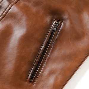 In-Stock Items Factory Direct Sales Spring Autumn Fashion Sports <b>Sheepskin</b> <b>Jacket</b> Unisex Genuine Leather Plain Dyed Waterproof - Product Image 4