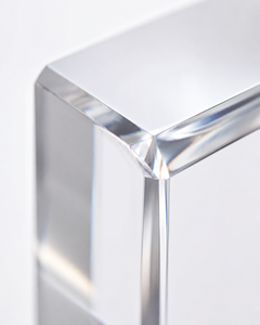 High-Clarity Solid <b>Acrylic</b> <b>Block</b> Base for Retail Countertop Product Display with Personalized Logo - Product Image 4