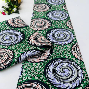 African Wax Printed Cotton <b>Fabric</b> Freetown Premium Quality for Stylish Dresses Traditional Outfits and Home Decoration - Product Image 1