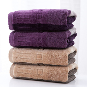 ผ้าเช็ดมือผ้าฝ้ายลายทาง ขนาด 34x34 ซม. ซับน้ำเร็ว สำหรับใช้ในบ้าน - Product Image 2