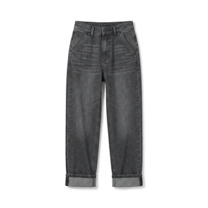 Jeans en denim taille haute personnalisés pour femmes, jeans en denim vintage pour femmes, jeans évasés pour femmes pour les marques de mode - Product Image 4
