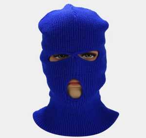 Balaclava tricotée à 3 trous pour l'hiver, masque de ski intégral pour sports de plein air, bonnet chaud - Product Image 2