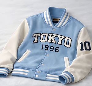 Luxury Heavyweight 350 GSM Cotton Fleece Varsity <b>Jacket</b> Custom Logo College <b>Baseball</b> Letterman Coat Export Quality Manufacturer - Product Image 6