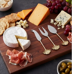 <b>Cheese</b> <b>Knives</b> <b>Set</b> In Stainless Steel With Seashell Handle Perfect For Wedding Kitchenware Gift Packaging And Dining Use - Product Image 4