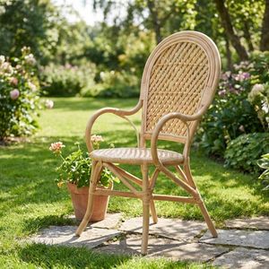 Modern European Style Eco-Friendly Stylish Handmade Rattan Furniture Chair for Home Decor Garden Chair Living Room Villa Bedroom - Product Image 1