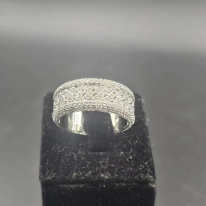 แหวนฮิปฮอปเงินแท้ 925 คุณภาพพรีเมียม ประดับเพชรโมอิสซาไนต์ ดีไซน์หนามเตย สำหรับผู้ชาย สวมใส่ได้ทุกวันและโอกาสพิเศษ ราคาดีที่สุด - Product Image 3