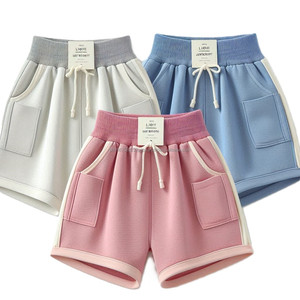 Taille haute femmes doux tricoté Sexy Shorts Fine coton motif solide respirant dames chaud pantalons courts été taille régulière/grande - Product Image 4