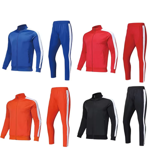 Survêtement pour homme en polyester noir, à capuche, avec fermeture éclair, style sportif, bandes blanches latérales, poches, extensible dans quatre directions, léger, hiver - Product Image 6