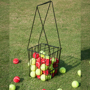 TSFI Hopper à balles de pickleball en acier inoxydable avec support, capacité pour balles, idéal pour l'entraînement, modèle 43120 - Product Image 2