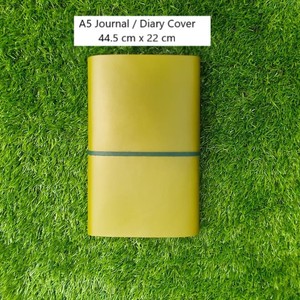 Oem Top Services Olive Green <b>Leather</b> Wallet Customizable <b>Leather</b> <b>Diary</b> Horizontal Grain Journal Office Journaling Notebook Cover - Product Image 2