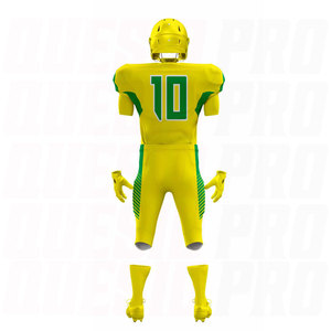 Uniforme de football américain de haute qualité 100% polyester, pour jeunes, meilleure qualité, vêtements d'équipe sportive, style uni, impression personnalisée - Product Image 3