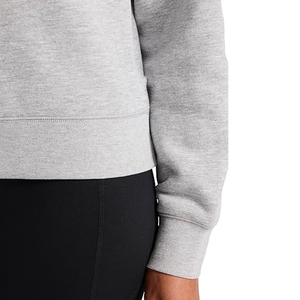 Haut décontracté ample à col montant en molleton polyester/coton pour femme, avec épaules tombantes, personnalisable avec logo imprimé, couleur unie - Product Image 5