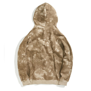 Sweat-shirt à capuche tie-dye pour femme, manches longues, tricoté, respirant, 100 % coton, avec poche avant et logo, style décontracté, idéal pour l'automne - Product Image 5