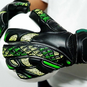 Football Goalkeeper Gloves PU <b>Full</b> Finger Non <b>Slip</b> Breathable Adjustable Wrist Strap Hook Loop Closure Unisex Silicone Printing - Product Image 6