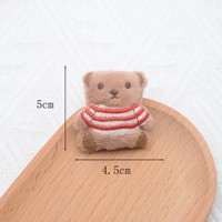 En gros, appliques brodées rembourrées en forme d'ours en peluche mignon pour pinces à cheveux, vêtements, sacs, chapeaux et accessoires DIY