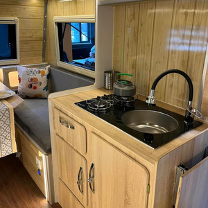 750kg 4x4 Aluminum Mini Caravan Travel House Compact Camper <b>Trailer</b> Mobile Home with Kitchen Sleeping Space Use - Product Image 5