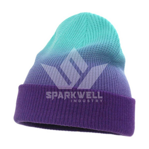 Gorro Unisex con Bloques de Color, 100% Acrílico, Tejido a Máquina, Cálido, para Adultos, Uso Casual, Circunferencia de Cabeza 56-58CM - Product Image 2