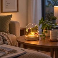 Lampe aromatique LED CALA Jiufen Mountain Town avec base en bois, design amovible, impression personnalisée, souvenir de Taïwan, veilleuse, coffret cadeau