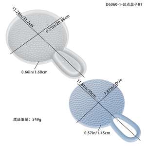 Concave Plate Coaster Heat Proof Mat Living Room Coaster Gypsum <b>Resin</b> <b>Silicone</b> <b>Mold</b> - Product Image 6