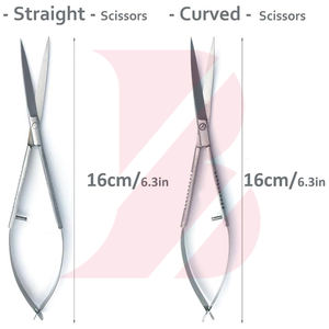 Nouvelles Ciseaux de Précision Micro Tendance à Pointe Fine, Manche Rond, Qualité Supérieure en Acier Inoxydable, 4,5 Pouces, Ciseaux à Ressort pour la Beauté - Product Image 2