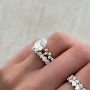 3 CT Oval Cut IGI Certified Lab Grown Diamond <b>Solitaire</b> <b>Ring</b> 14K 18K Solid Gold 925 <b>Silver</b> 1.5mm Band Engagement <b>Ring</b> Wholesale - Product Image 6