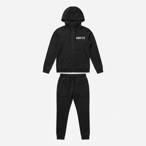Ensemble de survêtement élégant et polyvalent pour femme, en polaire unie, 2 pièces, à manches courtes, avec capuche, longueur genou, 100 % coton, idéal pour l'hiver - Product Image 3