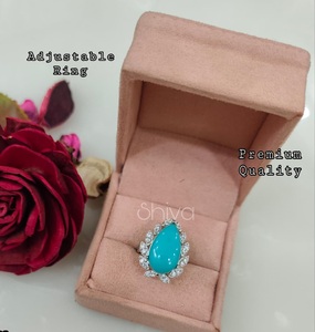 STUNNING SPARKLES Stylish Premium Quality <b>Silver</b> Plated Stainless Steel <b>Adjustable</b> Cubic Zirconia Trendy Multi Occasion <b>Ring</b> - Product Image 3
