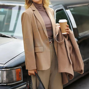 <span class=keywords><strong>Blazer</strong></span> mit Notch-Kragen, langen Ärmeln und bequemer Passform für Damen, Premium-Qualität, Freizeitblazer für Damen, Online-Verkauf - Product Image 3