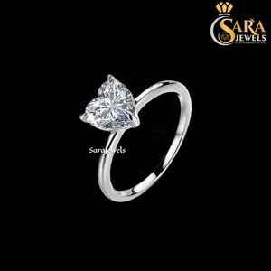 Anillo de compromiso de plata 10K con diamantes para mujer, corte redondo, estilo clásico, disponible al mejor precio. - Product Image 4