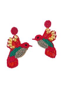 Handmade Embroidery Summer Earrings for Women <b>Girls</b> Fashion Jewelry Seed Beads Trendy Style for India - Product Image 5