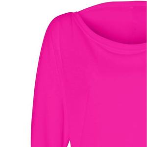 Personalizado de talla grande de gran tamaño fuera del hombro de terciopelo Logo frontal bordado Primavera Otoño Invierno Casual Moda Active Wear Sorority - Product Image 3