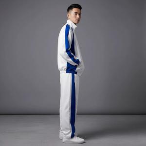 Ensemble coupe-vent pour homme en polyester et nylon, veste zippée et short, deux pièces - Product Image 2