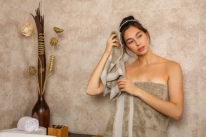 Ensemble de serviettes en tissu éponge de coton à séchage rapide pour hôtel, serviette de toilette, 600 g/m², hautement absorbante, qualité supérieure N9 Cuisine - Product Image 5