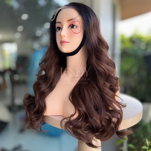 วิกผมแท้คุณภาพสูง 100% ผมเวียดนาม วิกผมหน้าผากแบบลูกไม้ ผมหยักศก - Product Image 5