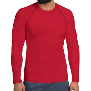 Meilleure Vente : Rash Guard Homme de Haute Qualité, Confortable, Respirant, Couleur Unie, Manches Longues, pour la Gym, Tailles Adultes, Prix Personnalisable - Product Image 5