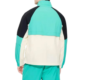 Veste coupe-vent américaine style streetwear d'été bicolore à col montant et fermeture éclair, imperméable, grande taille, avec blocs de couleur - Product Image 6